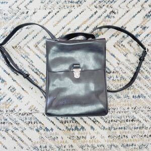 Urban Outfitters Cooperative Ivy Backpack Black Vegan Leather Bag Womens Travel